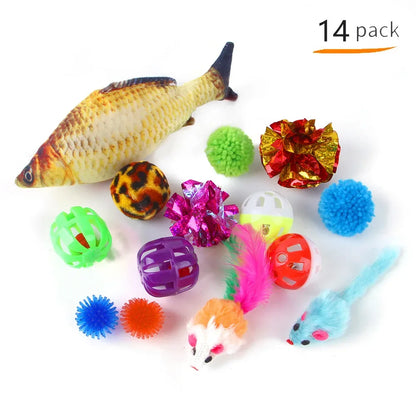 Funny Cat Tent Mouse Supplies Simulation Fish