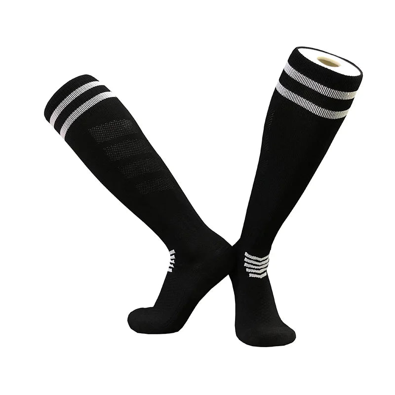 Towel Bottom Soccer Socks Breathable Knee High
