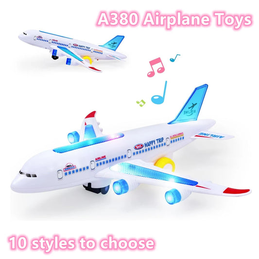 Kids Electronic Aeroplane Toy with Music Autopilot