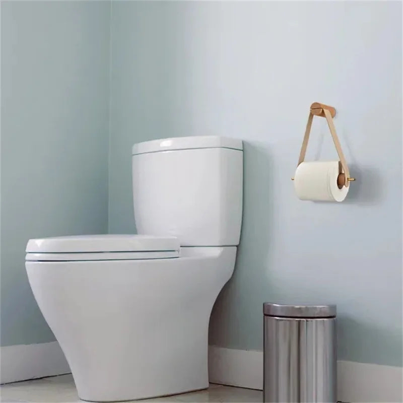 1pc Add a Touch of Rustic Charm to Your Bathroom with This Wooden Vintage Toilet Paper Roll Holder - MyLootWare