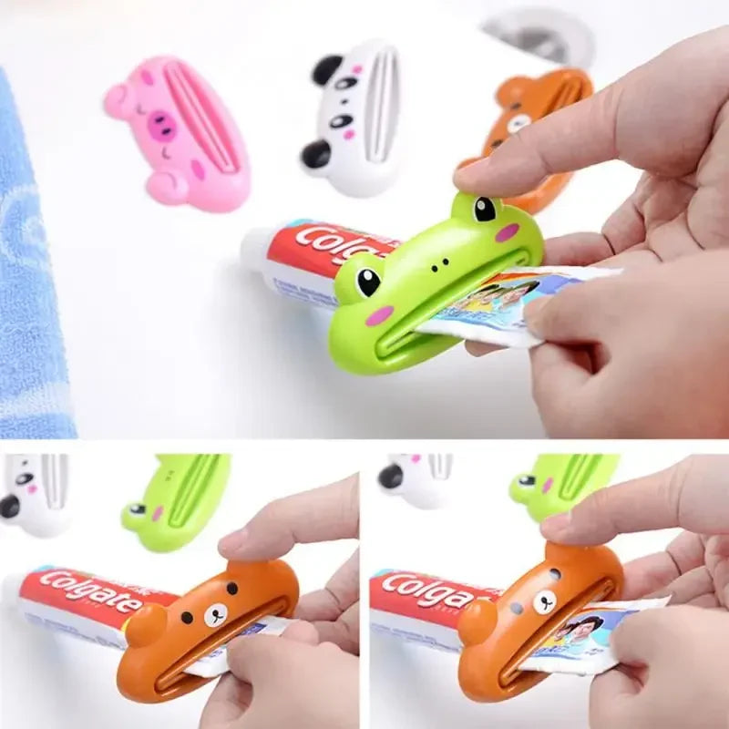 Cartoon Animal Toothpaste Squeezer Easy Use For Children Dispenser Kitchen Gadget Useful Home Tools Bathroom Plastic Tooth Paste - MyLootWare