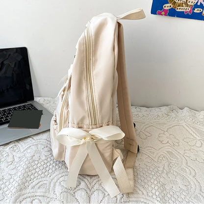 Cute Women’s College Backpack Bowknot Style