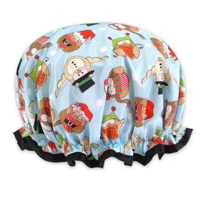 High Quality  Shower Caps Polyester Satin Double