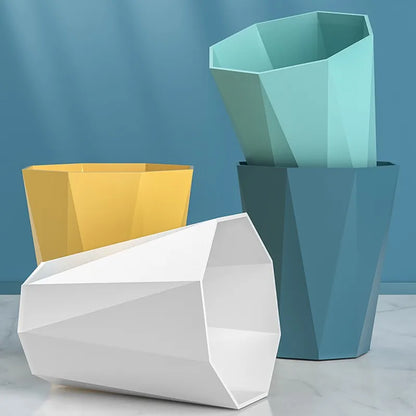 Large-Capacity Plastic Trash Can for Home Use