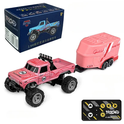 RC Off-Road Monster Truck 1/64 Remote Control Mini