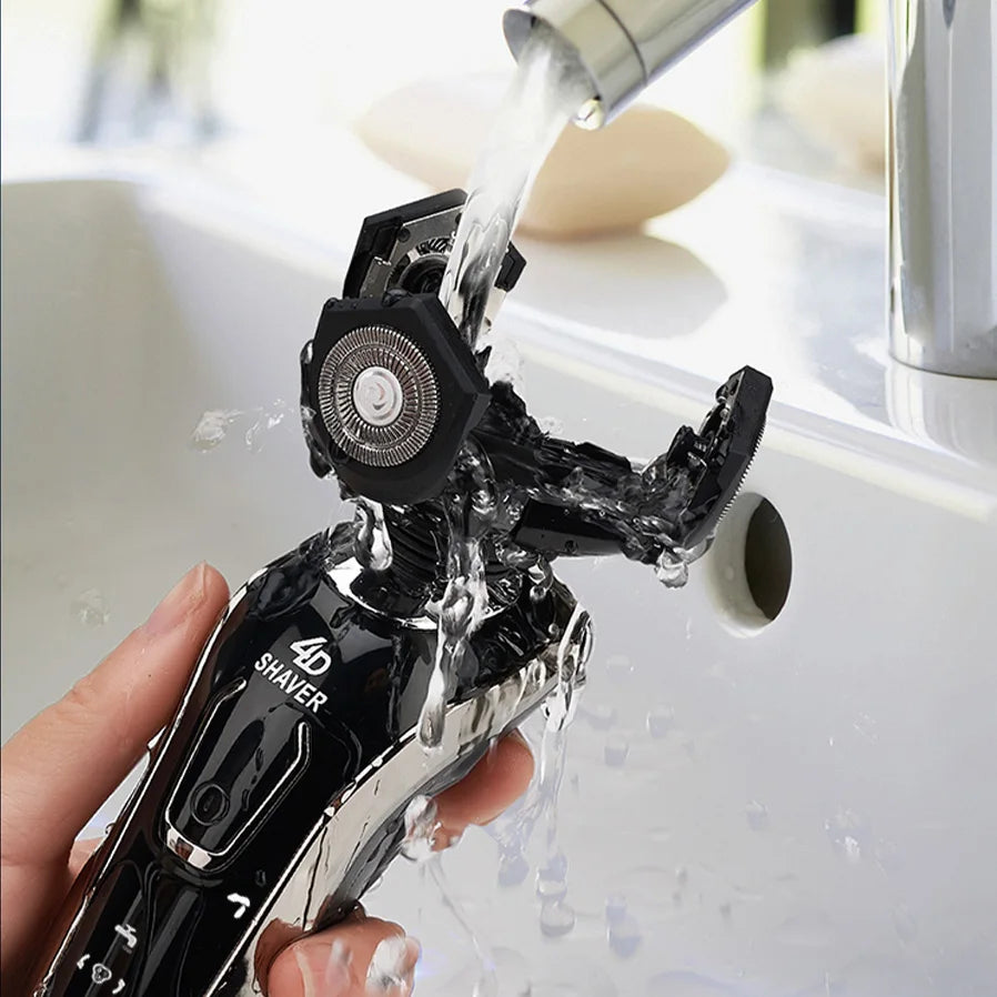 Professional men's electric shaver, with smooth