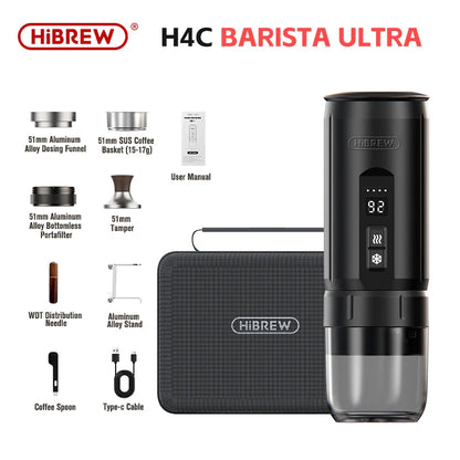 HiBREW Portable Espresso Coffee Machine for Car &