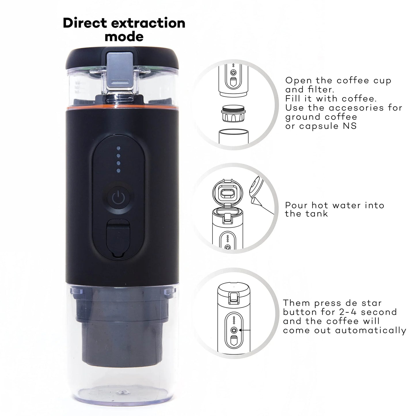 Houselin Portable 20 Bar Electric Espresso