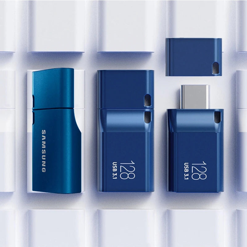 SAMSUNG USB Type-C Flash Drive 64GB 128GB 256G Metal Water-proof High Speed Memory Stick Pendrive for smartphone tablet computer