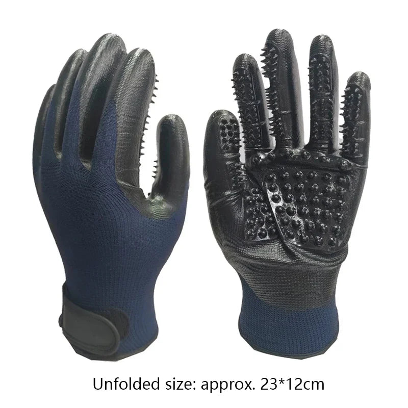 Pair of Pet Hair Grooming Gloves with Massage