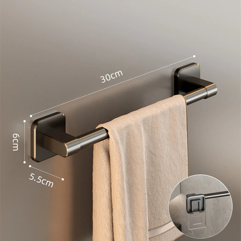 Wall Mounted Towel Holder & Slipper Rack