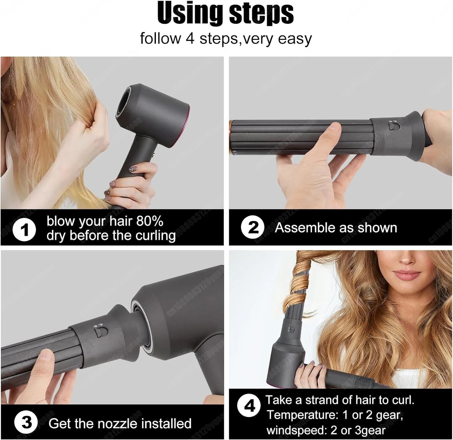 For Dyson Airwrap HS01 HS05 Hair Styling Nozzle