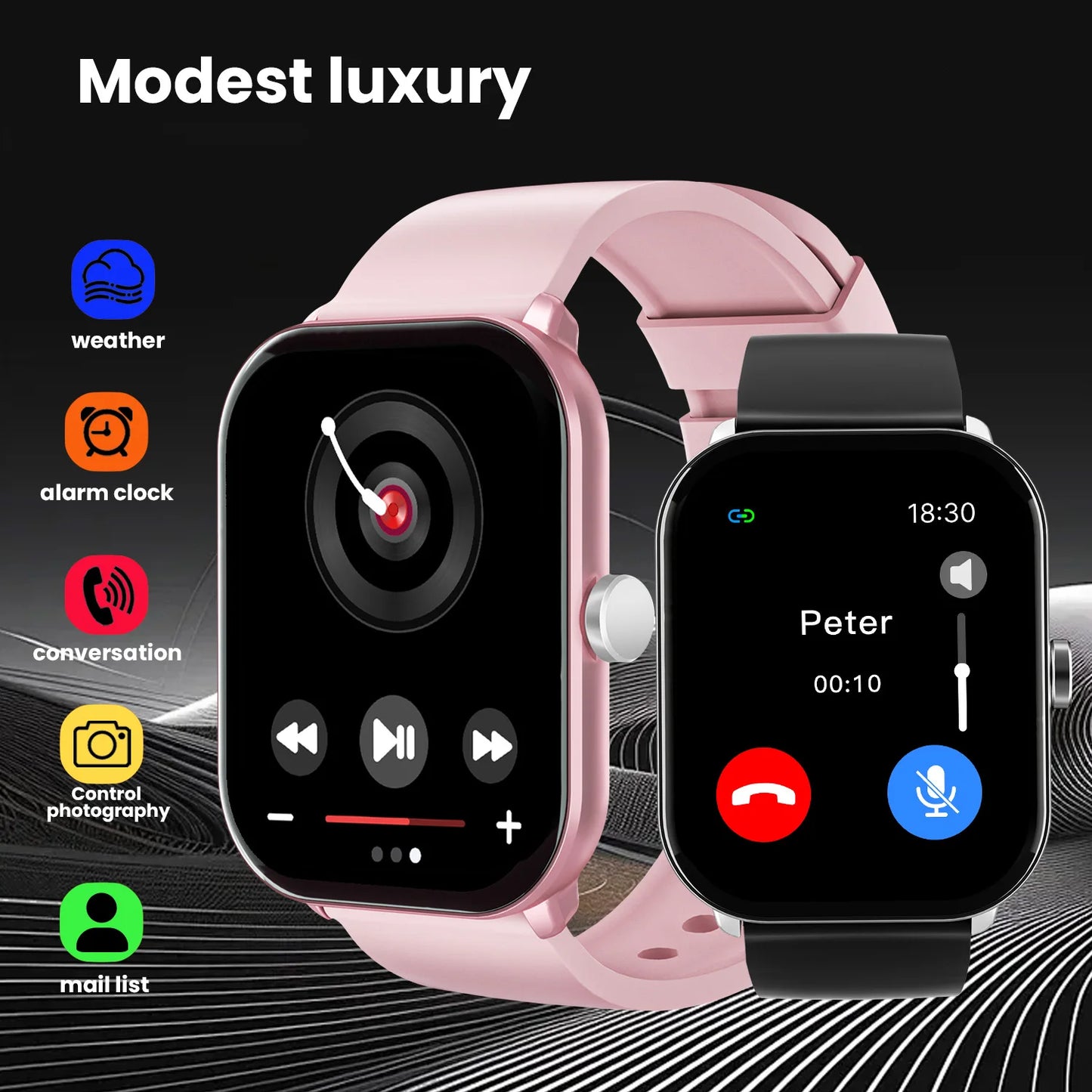 Smart Watch 2.01-inch Large Screen Waterproof