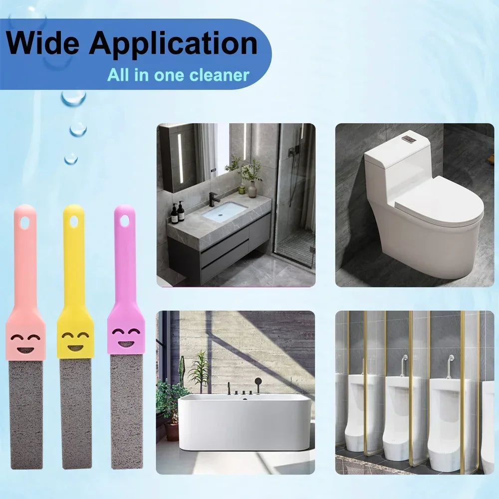 1/3PCS Pumice Stone Cleaning Stick Seat Toilet Limescale Rust Stain Dirt Removal Brush Bathroom Tile Sink Household Washing Tool - MyLootWare