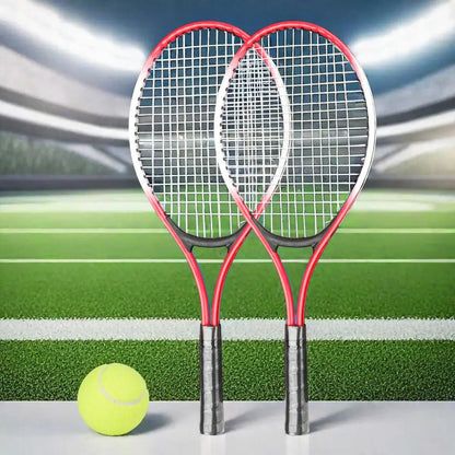 2pcs Tennis Rackets Included Tennis Bag And Tennis Sports Exercise Racquet Set Youth Games Outdoor,Suitable for Beginner - MyLootWare