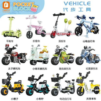 House Building Blocks Mini City Store Street View