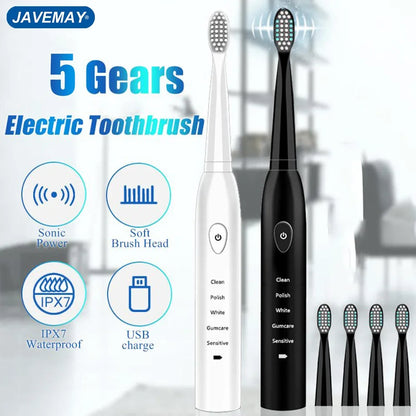Powerful Ultrasonic Sonic Electric Toothbrush USB