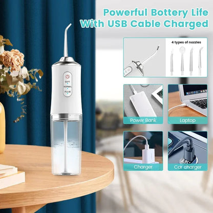Oral Irrigator USB Rechargeable Mouth Washing