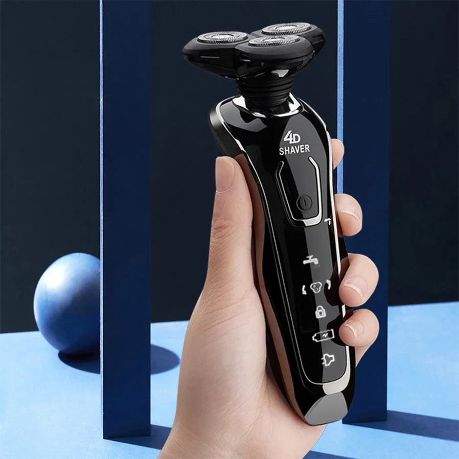 Professional men's electric shaver, with smooth