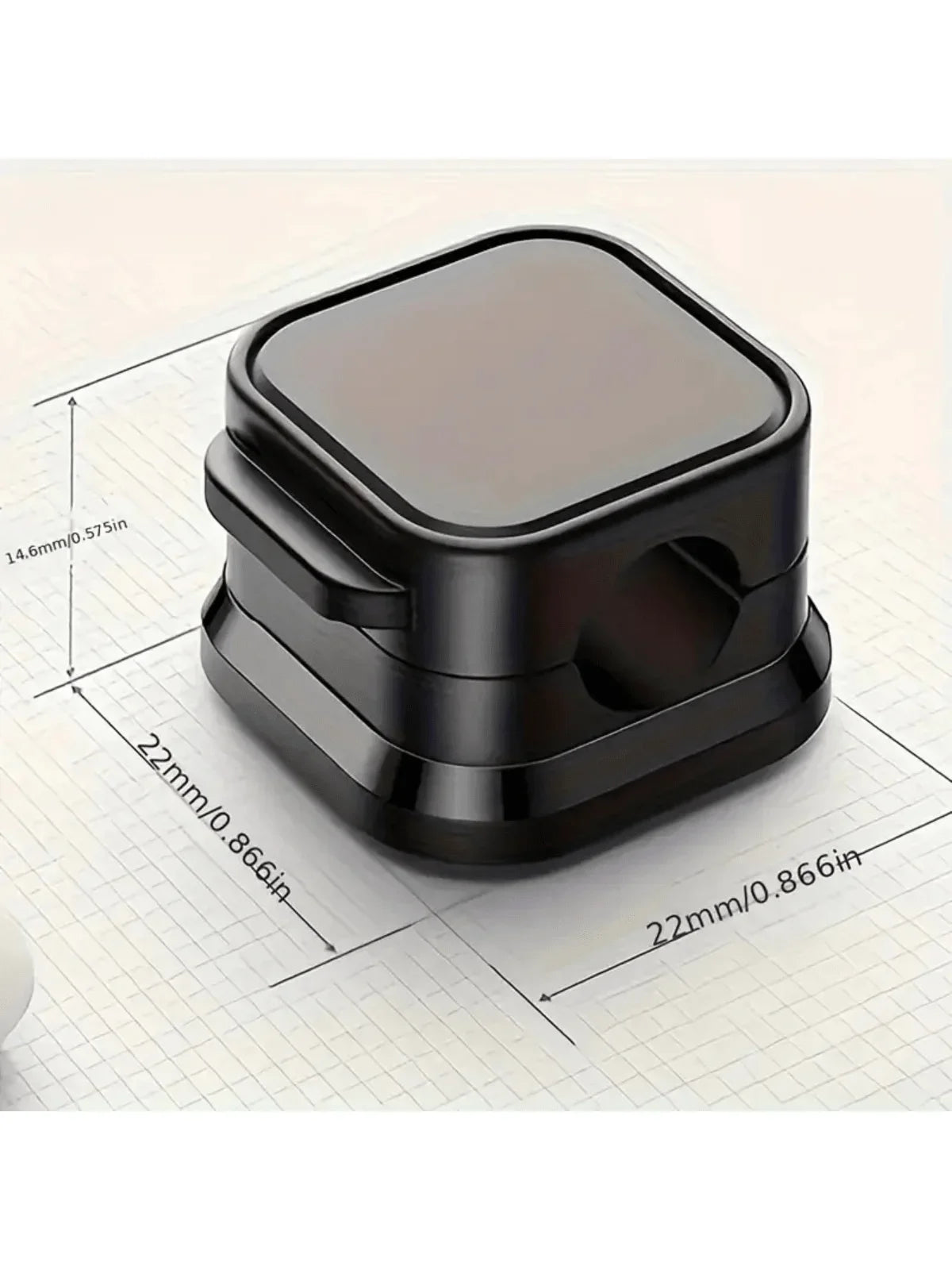 6pcs PVC Magnetic Cord Organizer Clips - Strong Adhesive, No-Drill Cable Holders for Desk & Home Office Wire Management, Multi-U - MyLootWare