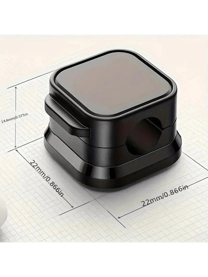 6pcs PVC Magnetic Cord Organizer Clips - Strong Adhesive, No-Drill Cable Holders for Desk & Home Office Wire Management, Multi-U - MyLootWare