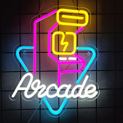 Gaming Neon Sign, Game On Neon Sign for Game Room