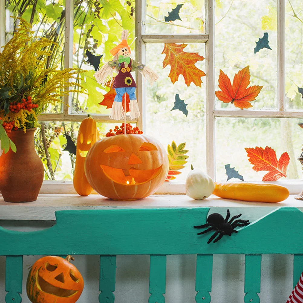 4pcs Halloween idyllic Scarecrow Adorable Scarecrow decor Mini Animated Scarecrow Bar Garden Autumn Scarecrow Decor Halloween - MyLootWare