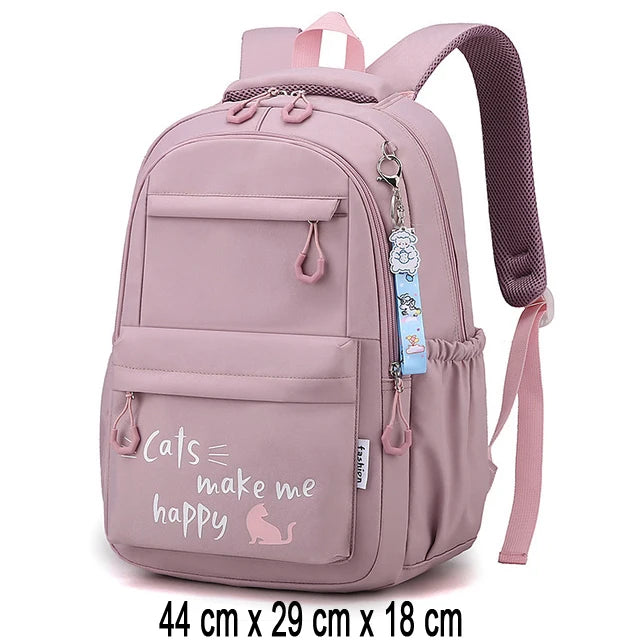 Backpack School Bag Girl Back Pack For Children Kid Child Teenager Female Class Schoolbag Primary Women Bagpack Teen Bookbag Kit - MyLootWare