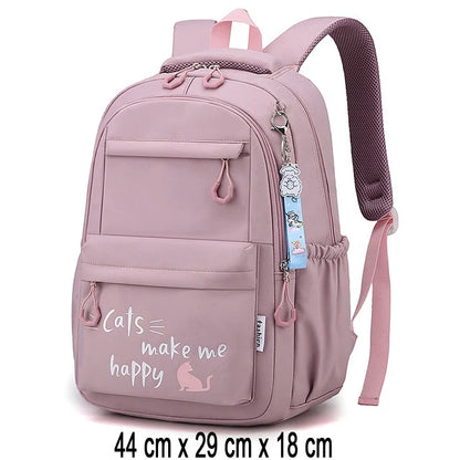 Backpack School Bag Girl Back Pack For Children Kid Child Teenager Female Class Schoolbag Primary Women Bagpack Teen Bookbag Kit - MyLootWare