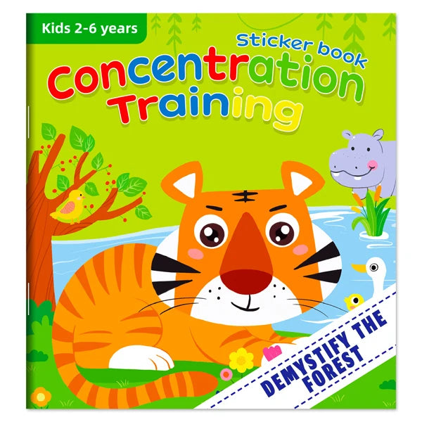 Montessori Toys Cartoon Sticker Books Focus on