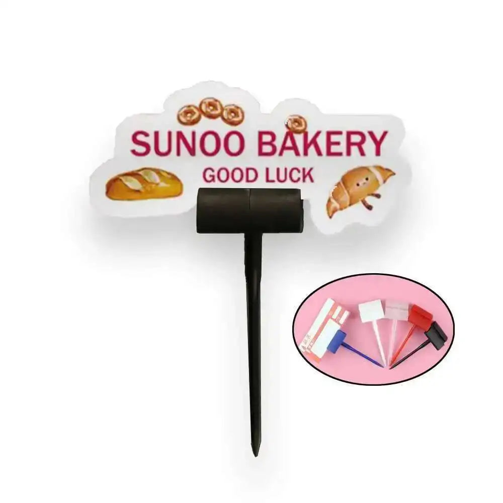 50pcs Memo Display Food Cake Bread Bakery Ticket Pins Spike Plastic Pricing Needles Card Spike Price Tag Holder Label - MyLootWare