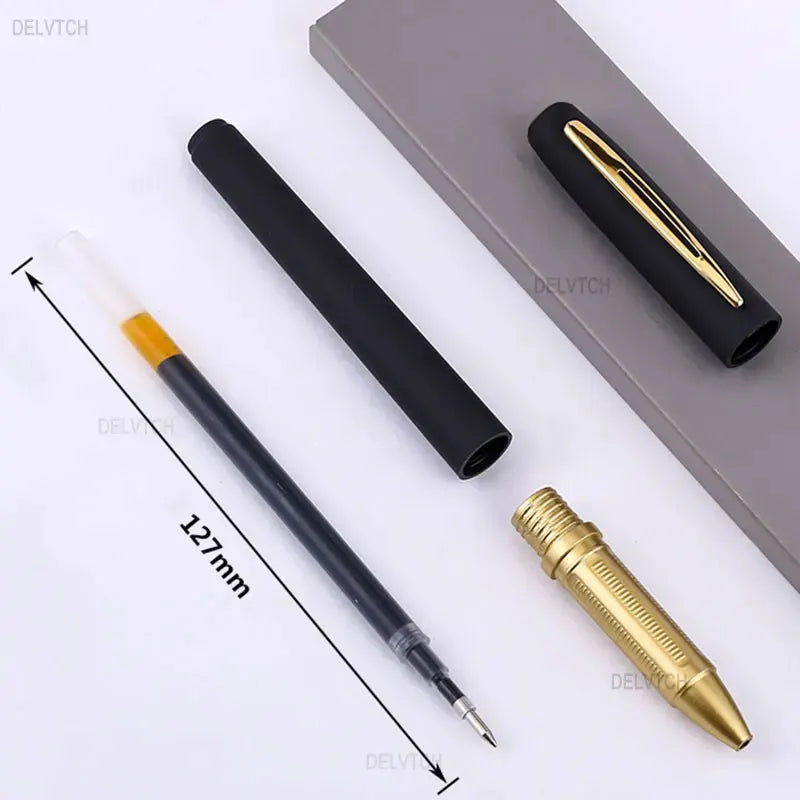 2/4/8/10/20/30/50Pcs Large Capacity Black Ink Gel Pen 0.5 0.7 1.0 Tip Refill Matte Handle Business Signature Writing Stationery - MyLootWare