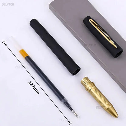 2/4/8/10/20/30/50Pcs Large Capacity Black Ink Gel Pen 0.5 0.7 1.0 Tip Refill Matte Handle Business Signature Writing Stationery - MyLootWare