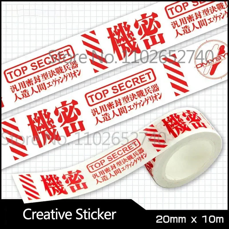 6 Styles Anime Anime Figure Asuka Langley DIY Cartoon Sticker Tape Children's Scrapbook Sticker Toys Anime Peripheral - MyLootWare