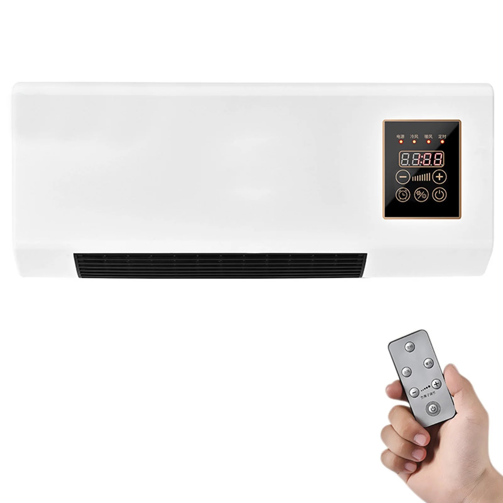 Air Conditioner Mini Wall Air Conditioner Constant Temperature Heating Fast Cooling and Heating with Remote Control for Office - MyLootWare