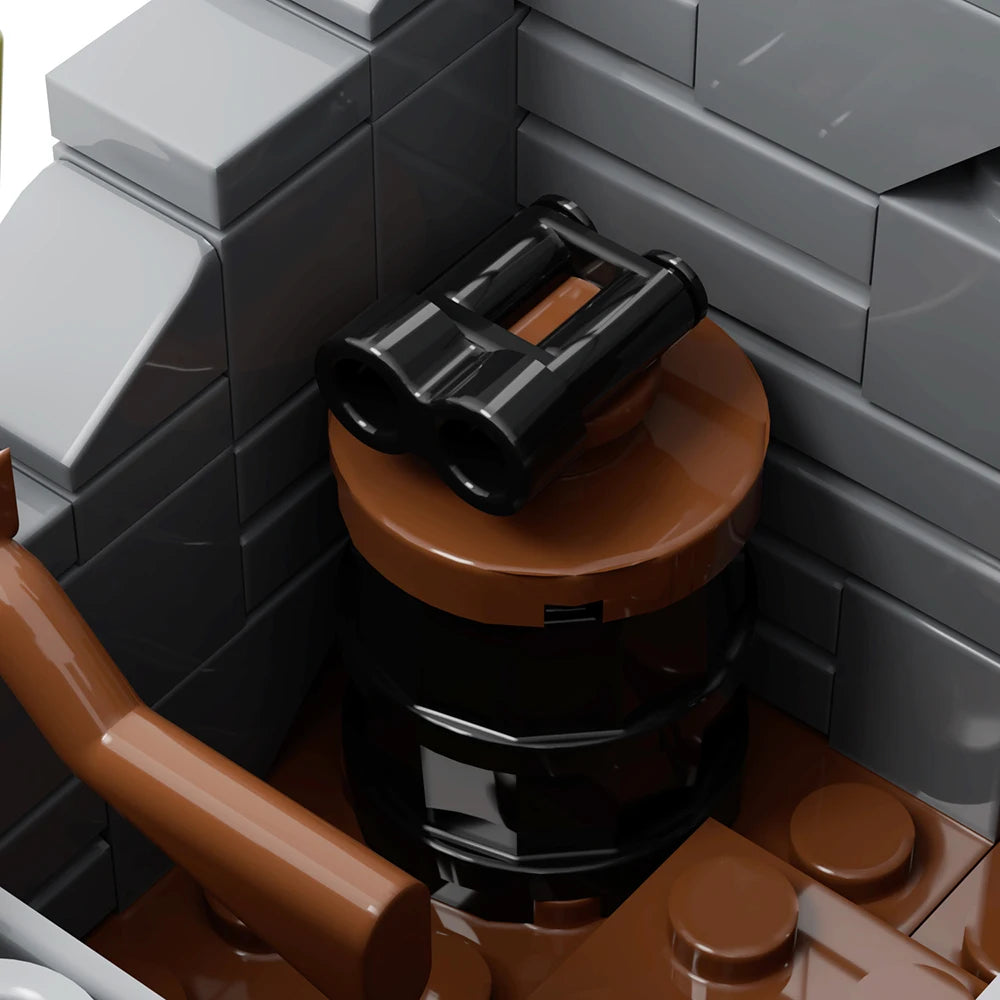 MOOXI Wars Damaged Houses 148Pcs MOC Bricks WW2