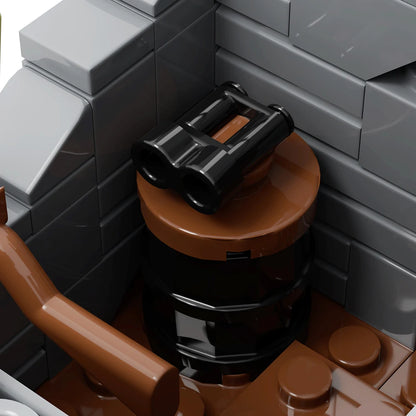 MOOXI Wars Damaged Houses 148Pcs MOC Bricks WW2