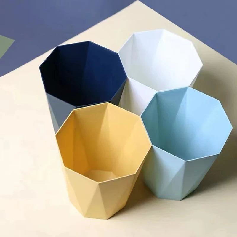 Large-Capacity Plastic Trash Can for Home Use