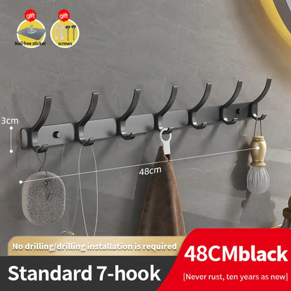 YUNJIEYA Black/White/Gun Grey Door hooks Clothes