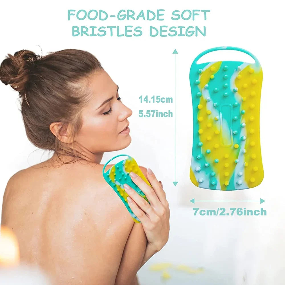 Silicone Shower Brush Soft Silicone Body Scrubber
