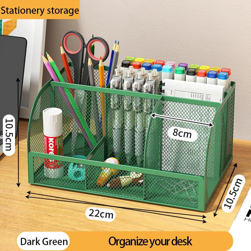 Large Capacity Metal Pen and Pencil Organizer