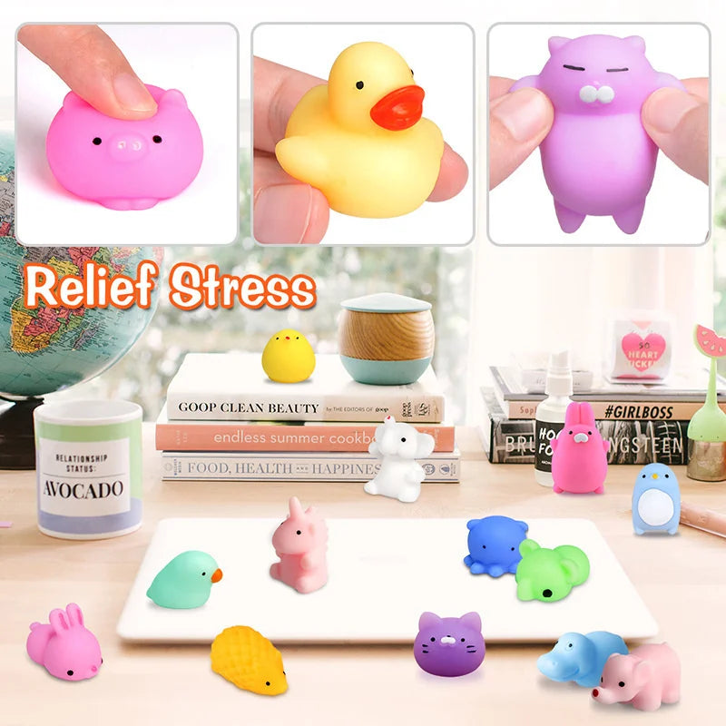 20PCS Mochi Squishies Kawaii Anima Squishy Toys For Kids Antistress Ball Squeeze Party Favors Stress Relief Toys Birthday Gift - MyLootWare