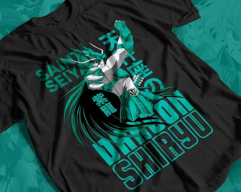 Shiryu T-shirt Unisex, Saint Seiya Anime Lover