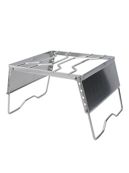 Camping Folding Campfire Grill Practical Camping Folding Campfire Grill Charcoal Bbq Grill Windproof Firewood Stove Accessories - MyLootWare