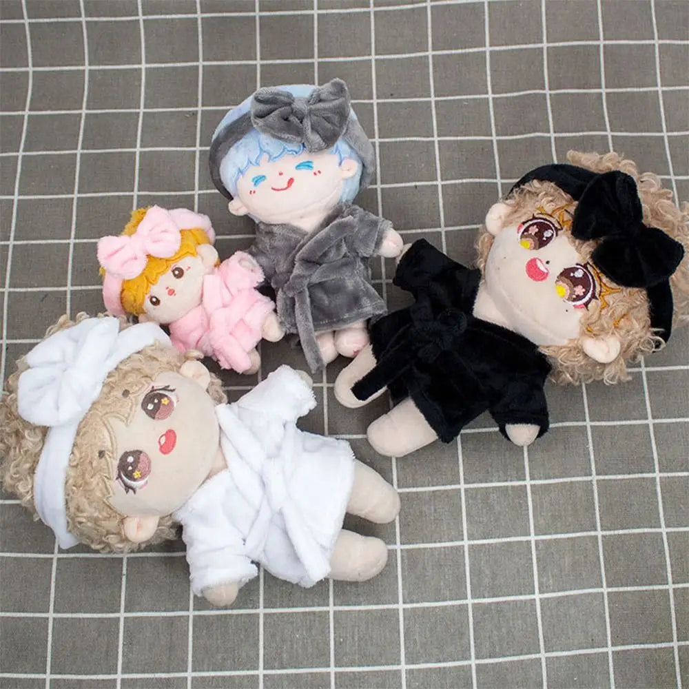 New Cute 10cm Cotton Doll Velvet Pajamas Clothes