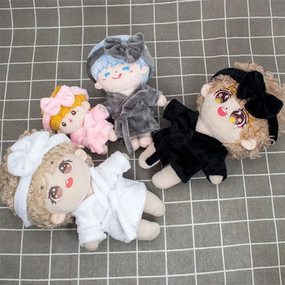 New Cute 10cm Cotton Doll Velvet Pajamas Clothes