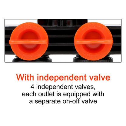 For Water Pipe 4 Way Hose Splitters Valve Splitter