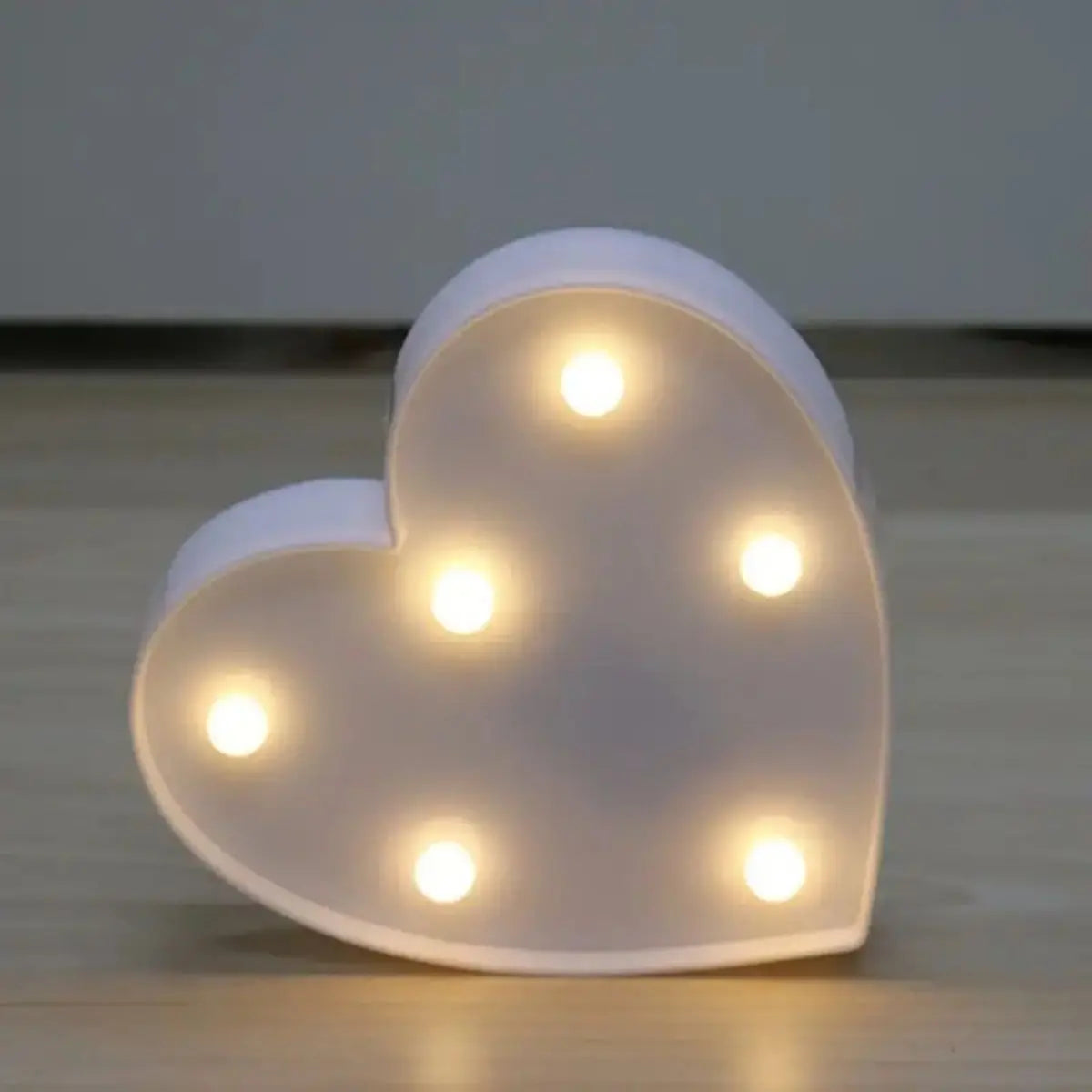 1pc LED Letter Love Heart Lights, Proposal Marriage Romantic Confession Scene Atmosphere Decoration Shaped Lights - MyLootWare