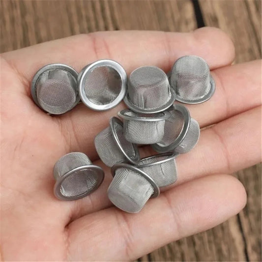 10/30/50Pcs Tobacco Smoking Pipe Metal Filter Screen Steel Mesh Smoking Pipe Filter Tobacco Accessories - MyLootWare