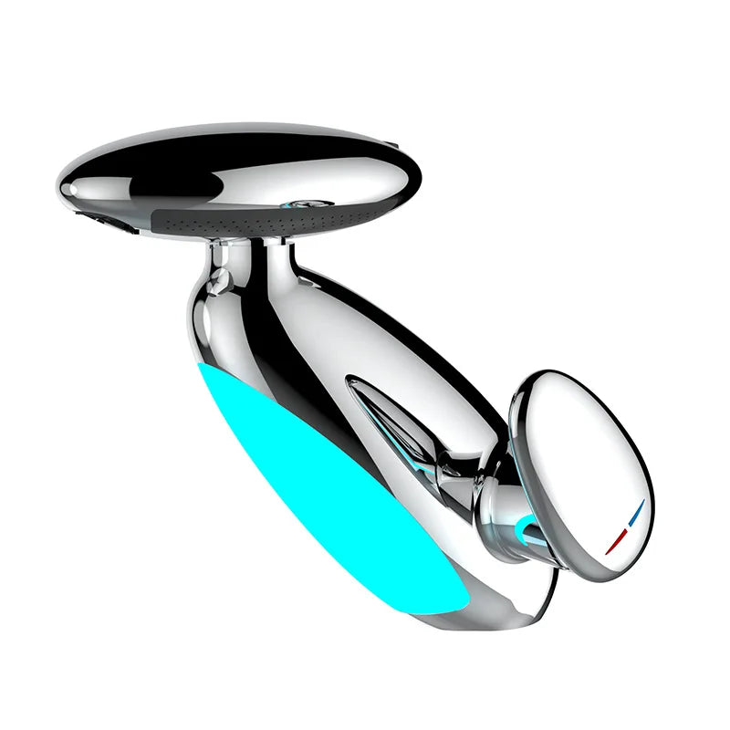 New Arrival Basin Faucets Gray Bathroom LED Sink